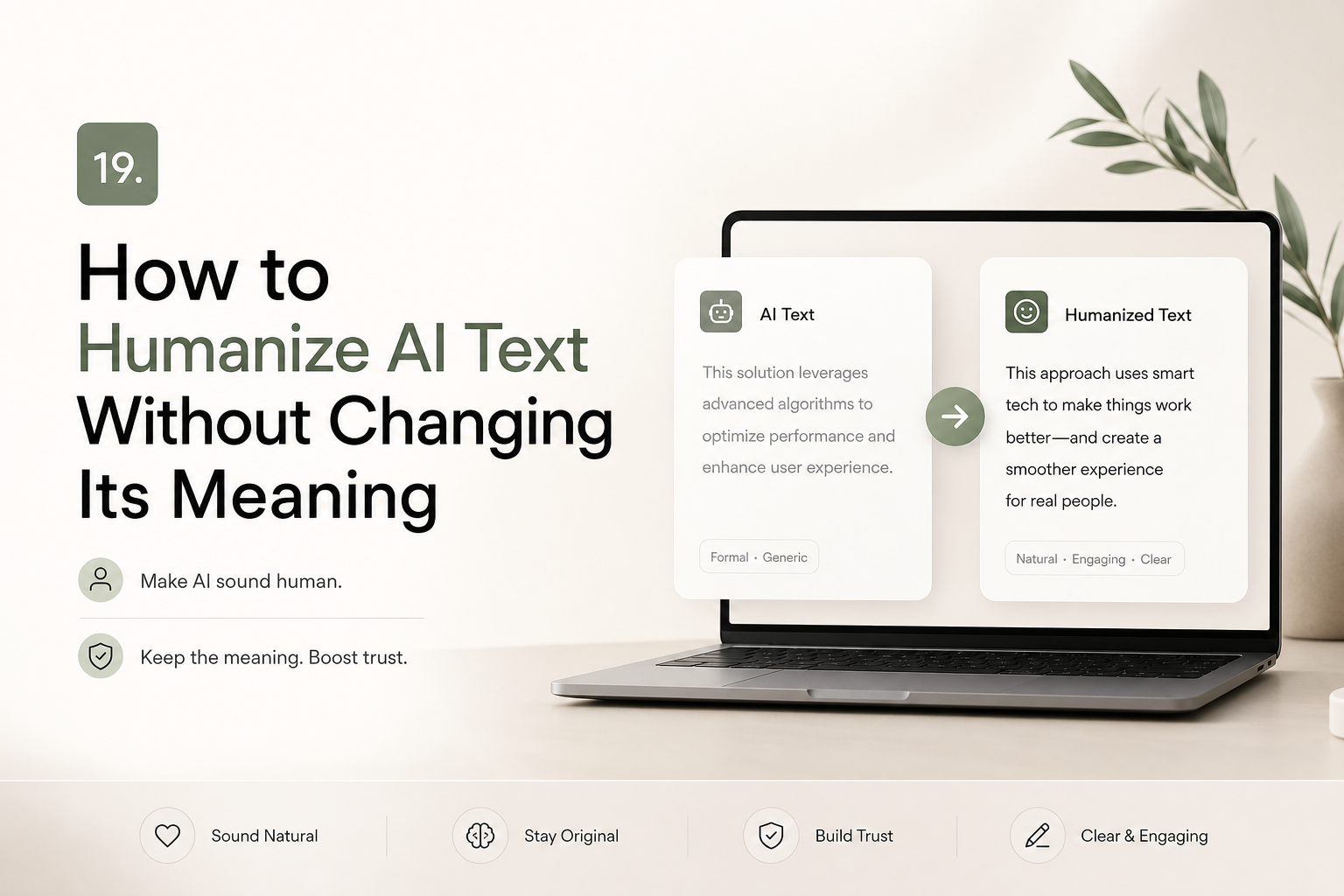 How to Humanize AI Text Without Changing Its Meaning
