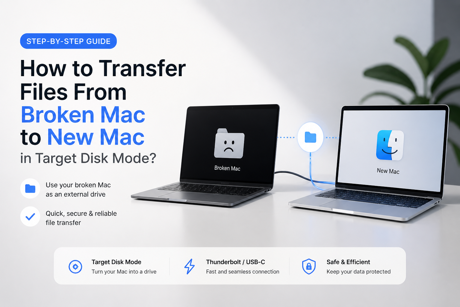 How to Transfer Files From Broken Mac to New Mac in Target Disk Mode?