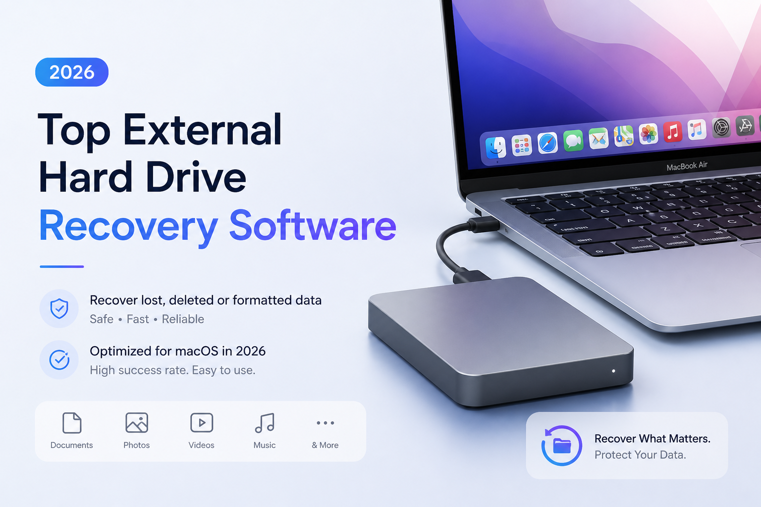 Top External Hard Drive Recovery Software Mac in 2026